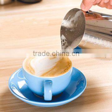 Stainless Steel Frothing Jug Milk Jar Milk Creamer Pitcher photo-5