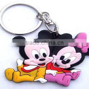 2014 custom high quality Mickey keychain manufacturer / metal,pvc,logo keychain keyring factory