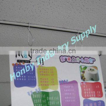 50pcs/bag Pack Squeeze Finger 8 Shape Hanging Metal Ceiling Banner Clip