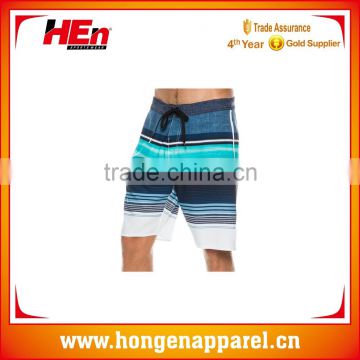 Hongen apparel mens surf shorts with fashion design in swimming wear factory for surfing beach shorts