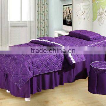 Upscale beauty salon massage bed linen, cotton bed linen SPA Body