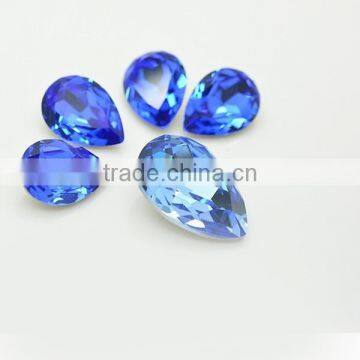 DZ-3003 Lead Free Pointed Back Teardrop Crystal Beads for Jewelry Accessories photo-4