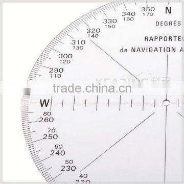 Kearing Round Shape Plastic Aviation Protracotr 360 Degree for Flying Direction Guiding #KRP-1 photo-4