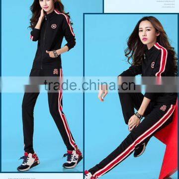 Wholesale Black and White High Quality Fit Slim Girl's Sportswear 2016 photo-3