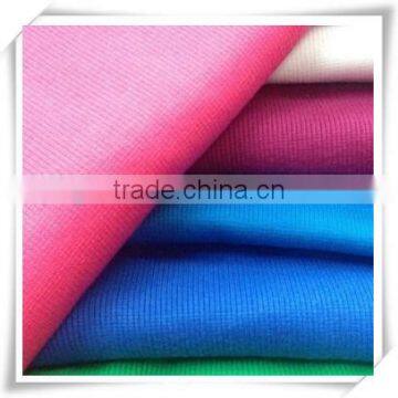 Good elastic Cotton100 Striped 2*2 Rib Fabric