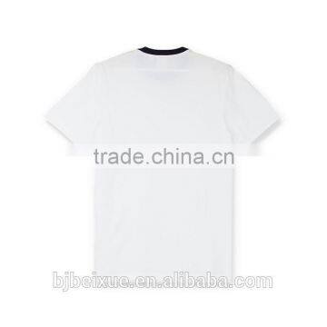 Custom Printed Branded Cotton White New Model Men's T-shirt With Logo photo-2