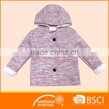 Colored Melange Winter Jacket Baby Coat