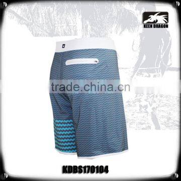 Blue Waves Board Shorts With Waterproof Welded Back Pocket photo-5