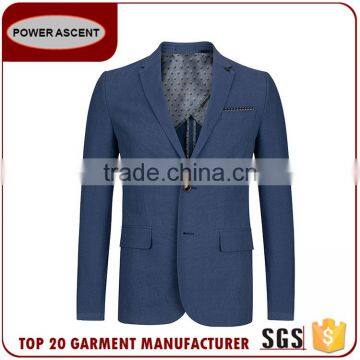 Wholesale Spring Summer Half Lined Polyester Viscose Jacket Blazer Best Brands Men'S Fashion Suit Design