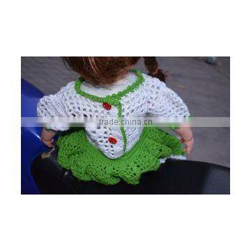 Popular Handmade Girl Crochet Dress Flower Baby Girl Dress photo-4