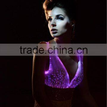 New Arrivals 2014 Fiber Optic Led Luminous Cheap Long Evening Dresses photo-4