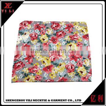 Gift Woven Cotton Printed Mini Flower Christmas Handkerchiefs photo-5