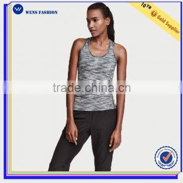 Wholesale Custom Lycra Ladies Singlet Women Sexy Yoga Fitness Tank Top photo-2