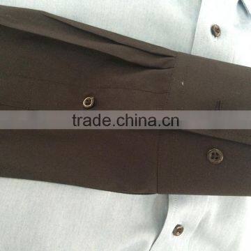 2017 New Design Men's Denim Casual Shirt With Contrast Sleeve photo-3