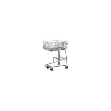 Low Carbon Steel Wire Basket Disabled Shopping Trolley For Old / Disability Persons