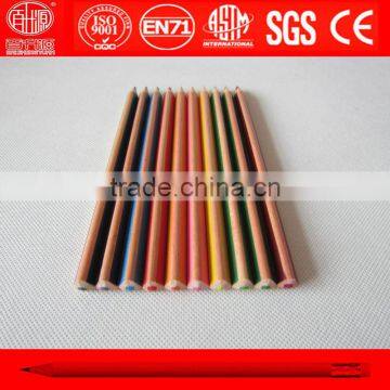 jumbo tnature riangle stripe color pencils in pvc bag