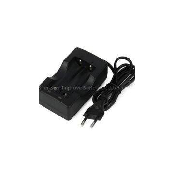 Battery Charger With Short Circuit Protection For 2X 18650 Lithium-ion Rechargeable Battery