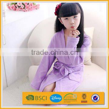 Turkish Baby Children Orange Short Thin Waffle Franc Franc Bathrobe photo-2