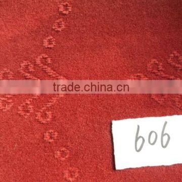 100% polyester nonwoven single velour jacquard loom carpet