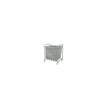 Stainless steel trolley for waste