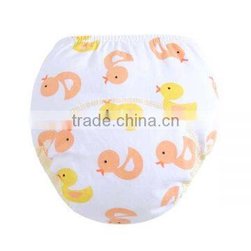 cute chick printed style wholesale 100% cotton baby cloth diaper