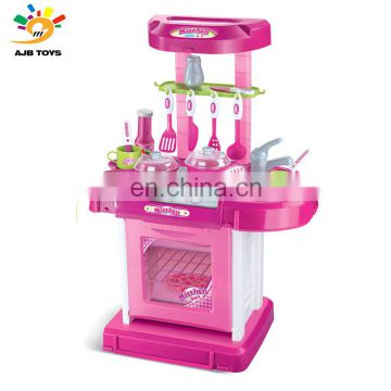 China hot products children pretend play cooking plastic kids tool set toy