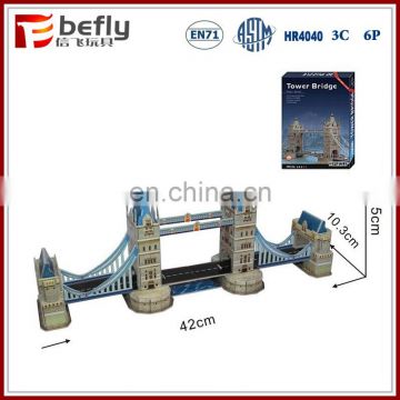 London tower bridge 3D paper puzzle toy construction