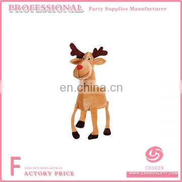 Christmas Funny Stuffed Christmas elk Hat Customized Animal Head Plush Hats