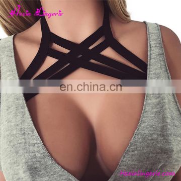 Wholesale Sexy Accessories Encaje Harness Elastic Chain Bralette