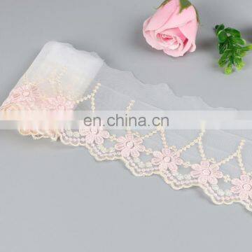 2018 New Design Colorful Embroidery Mesh Lace Tirmming photo-4