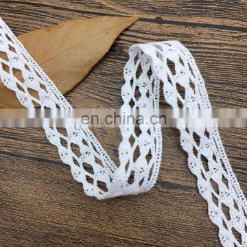 2cm fancy lace design OLCT167 cotton embroidery bridal veil trim