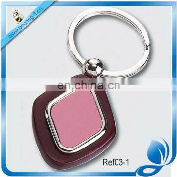 prismatic wooden keychain for promotion