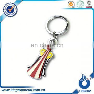 Custom clamp shaped metal keychain