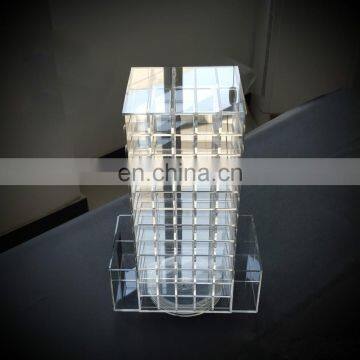 Acrylic Rotating Eyeshadow Brushes Lipstick Organizer Makeup Display Case Holder White / Black photo-2