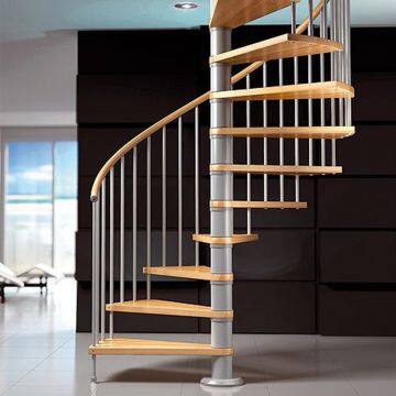 Modern Stainless Steel Glass Spiral Staircase With Stainless Steel Balustrade photo-4