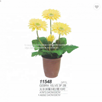 beautiful flower bonsai artificial mini mum leaves plastic plants for sale