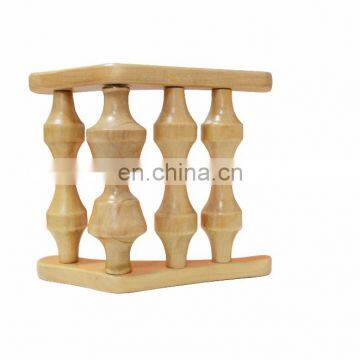 Wood neck support, neck support, neck support massage