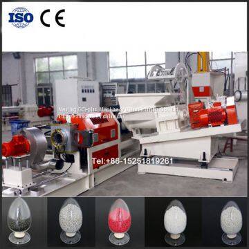 Internal and external shielding cable pellets extruder