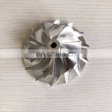 TD06 62.30/86.15mm 7+7 blades reverse high performance turbo billet/milling/aluminum 2618 compressor wheel for Racing