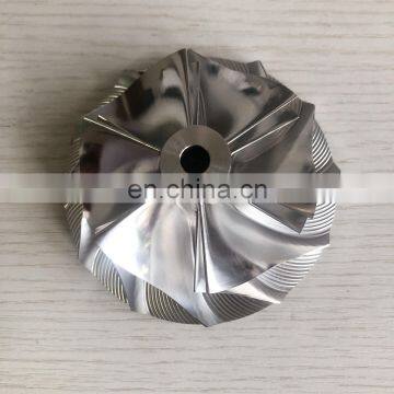 T51 70.34/93.96mm 6+6 blades  turbo billet/milling/aluminum 2618 compressor wheel for racing