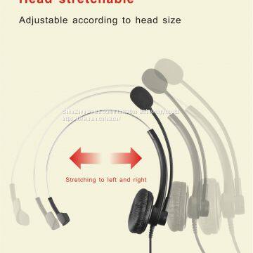 China Beien T11 RJ-USB telephone call center headset noise-cancelling headset customer service