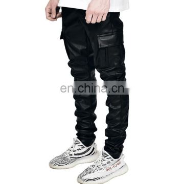 DiZNEW factory wholesale high quality cargo jeans men skinny wax denim jeans