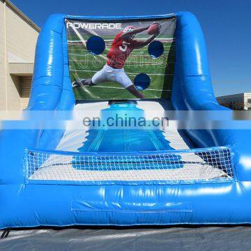 Blue Inflatable Basketball Hoop Play Center Fun Basketball Game Court For Sale
