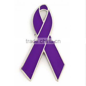 Purple Awareness Ribbon Lapel Pin