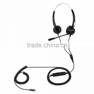 USB or RJ11 plug ok latest design binaural headset