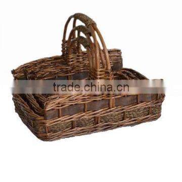 wholesale cheap wicker firewood basket