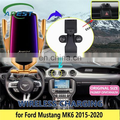 Car Mobile Phone Holder for Ford Mustang MK6 S550 2015 2016 2017 2018 2019 2020 Telephone Bracket Accessories for iPhone Samsung