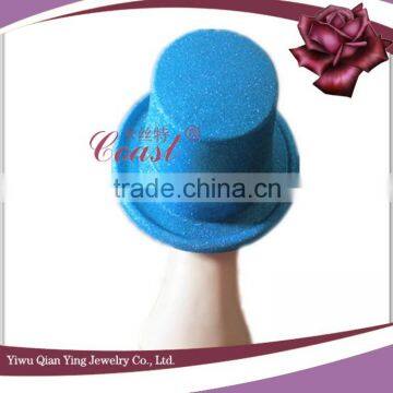 Cheap Blue Plastic Glitter Powder Bowler Hat photo-3