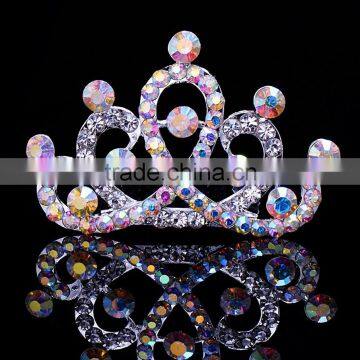 wedding tiara FZZ-253 wholesale Rhinestone color