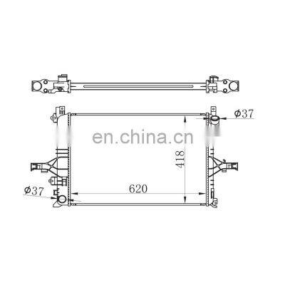 Wholesale Auto Spare Parts Car Aluminum Cooling AC Radiator 8602413 Suitable for VOLVO S60 I S80 I V70 II XC70 CROSS COUNTRY